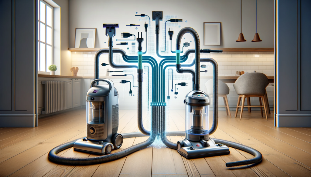 How to connect two vacuum cleaners?