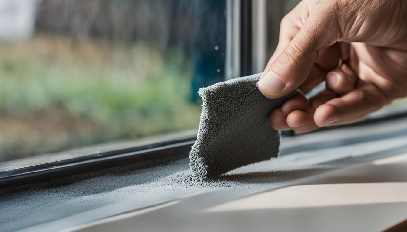 how to clean window tracks without vacuum cleaner