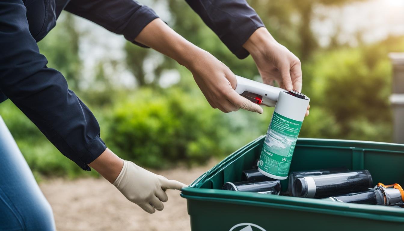 how to dispose of vacuum cleaner batteries