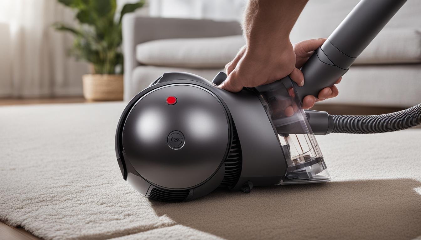 how to reset dyson vacuum cleaner
