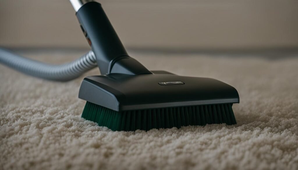 removing hair from vacuum cleaner brush