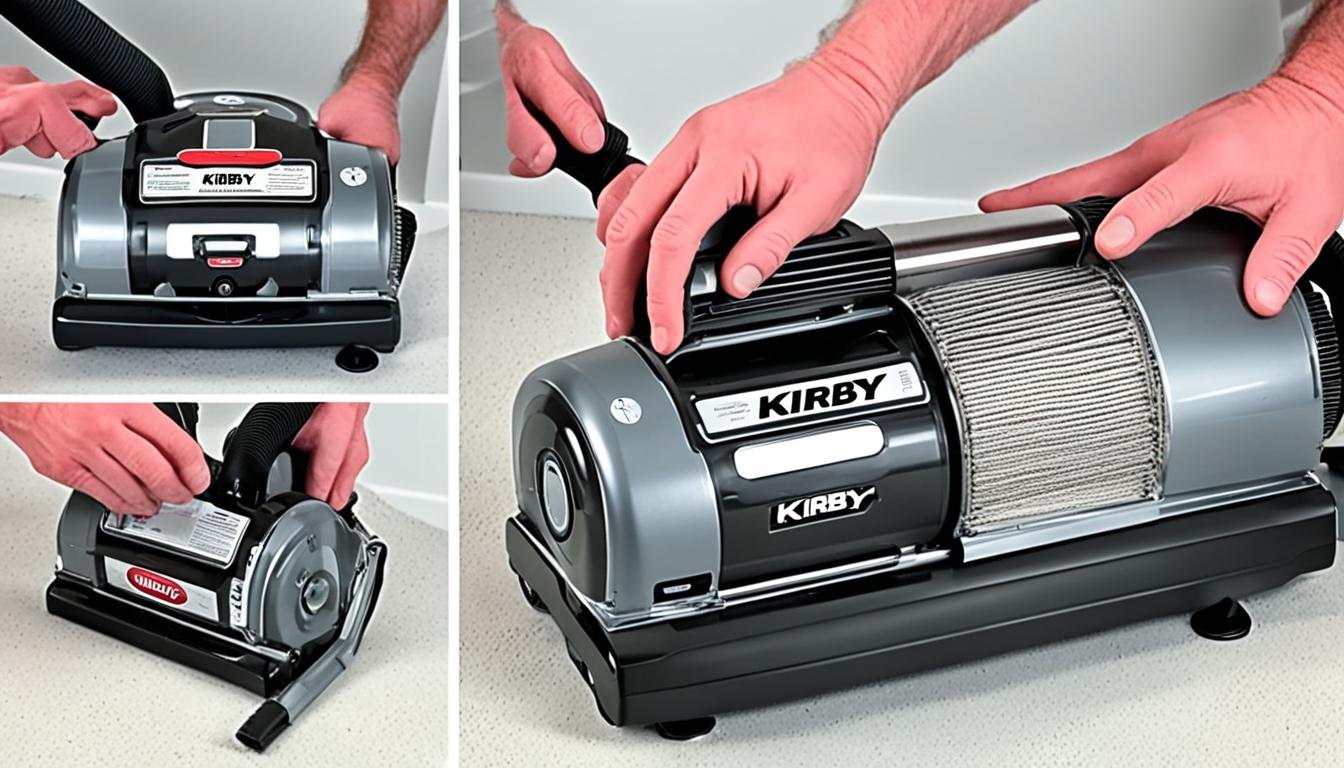 how to install a belt on a kirby vacuum cleaner