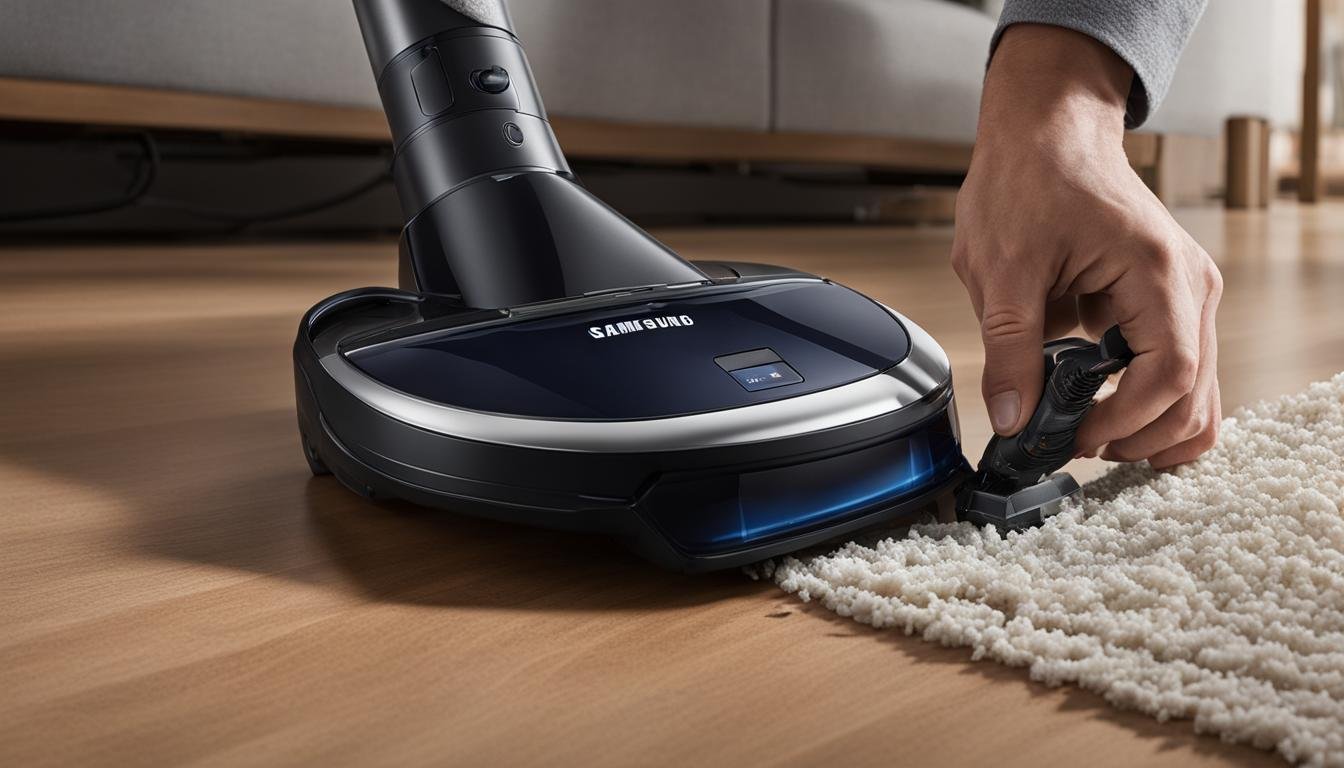 how to reset samsung vacuum cleaner