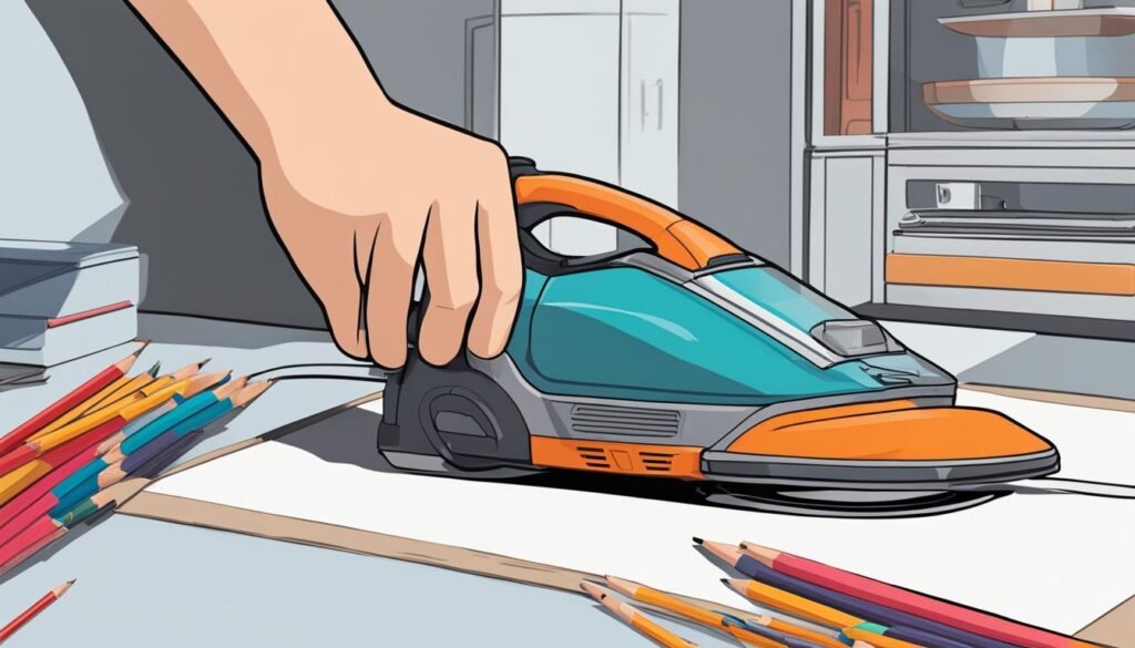 learn to draw a vacuum cleaner