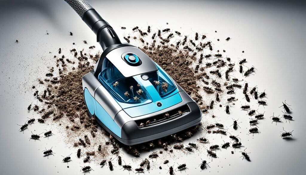ants inside vacuum cleaner
