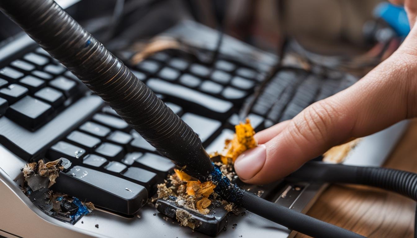 can I use vacuum cleaner to clean laptop keyboard