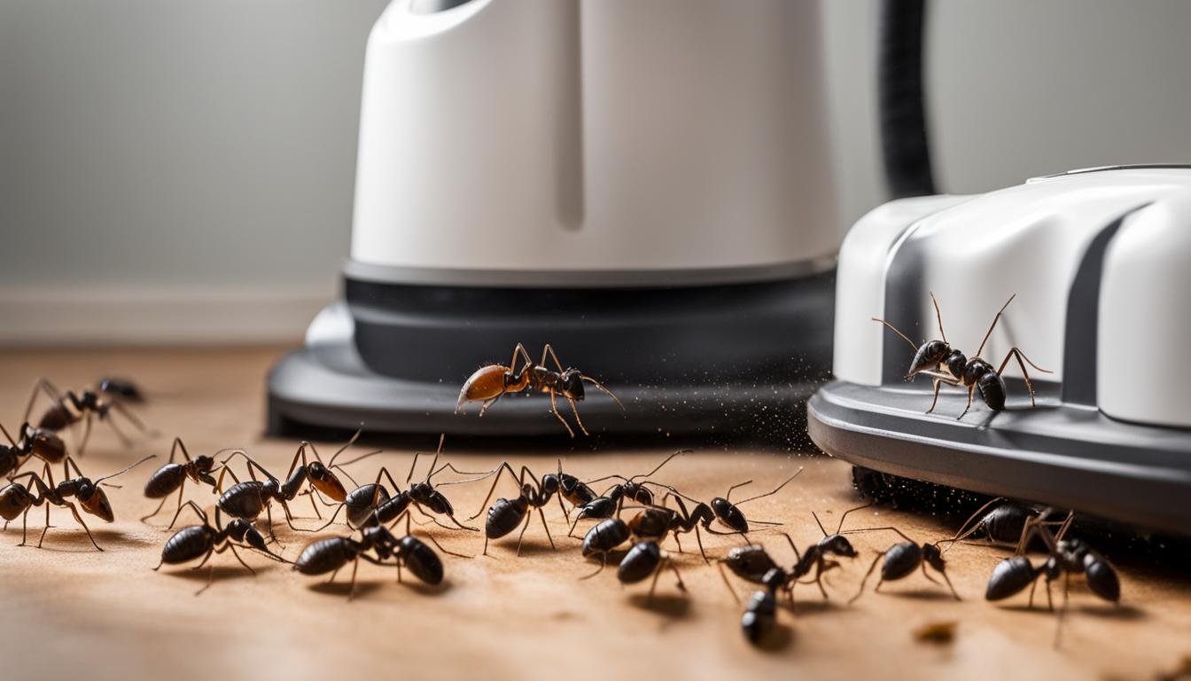 can ants crawl out of a vacuum cleaner