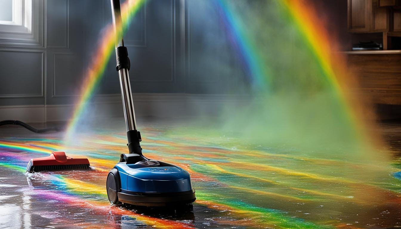 can you vacuum up water with a rainbow vacuum cleaner