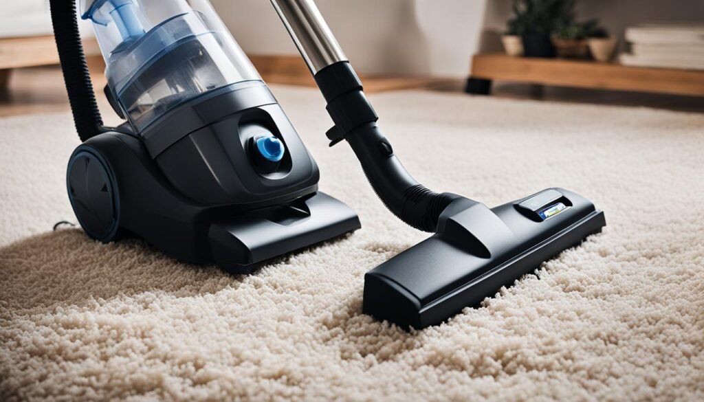 carpet cleaner with vacuum function