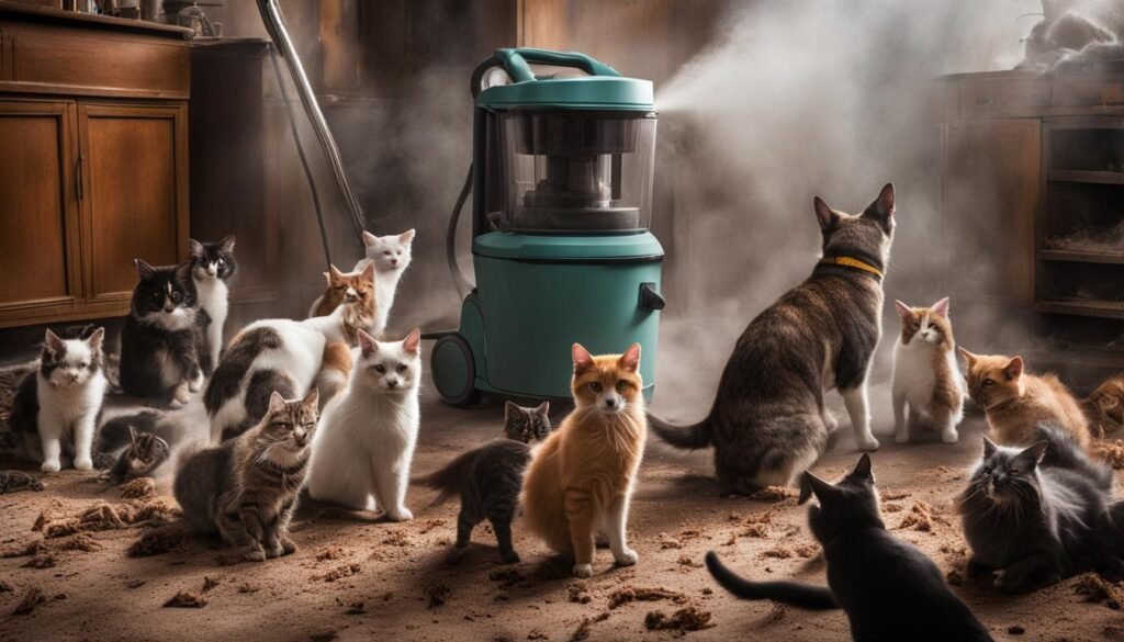 cats and dogs scared of vacuum cleaner