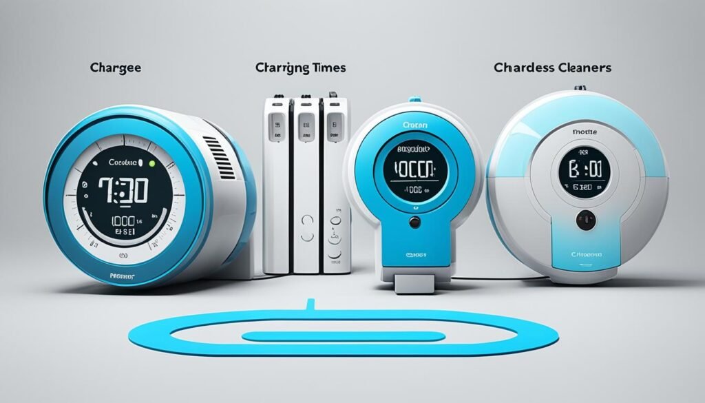 cordless vacuum cleaner charging times