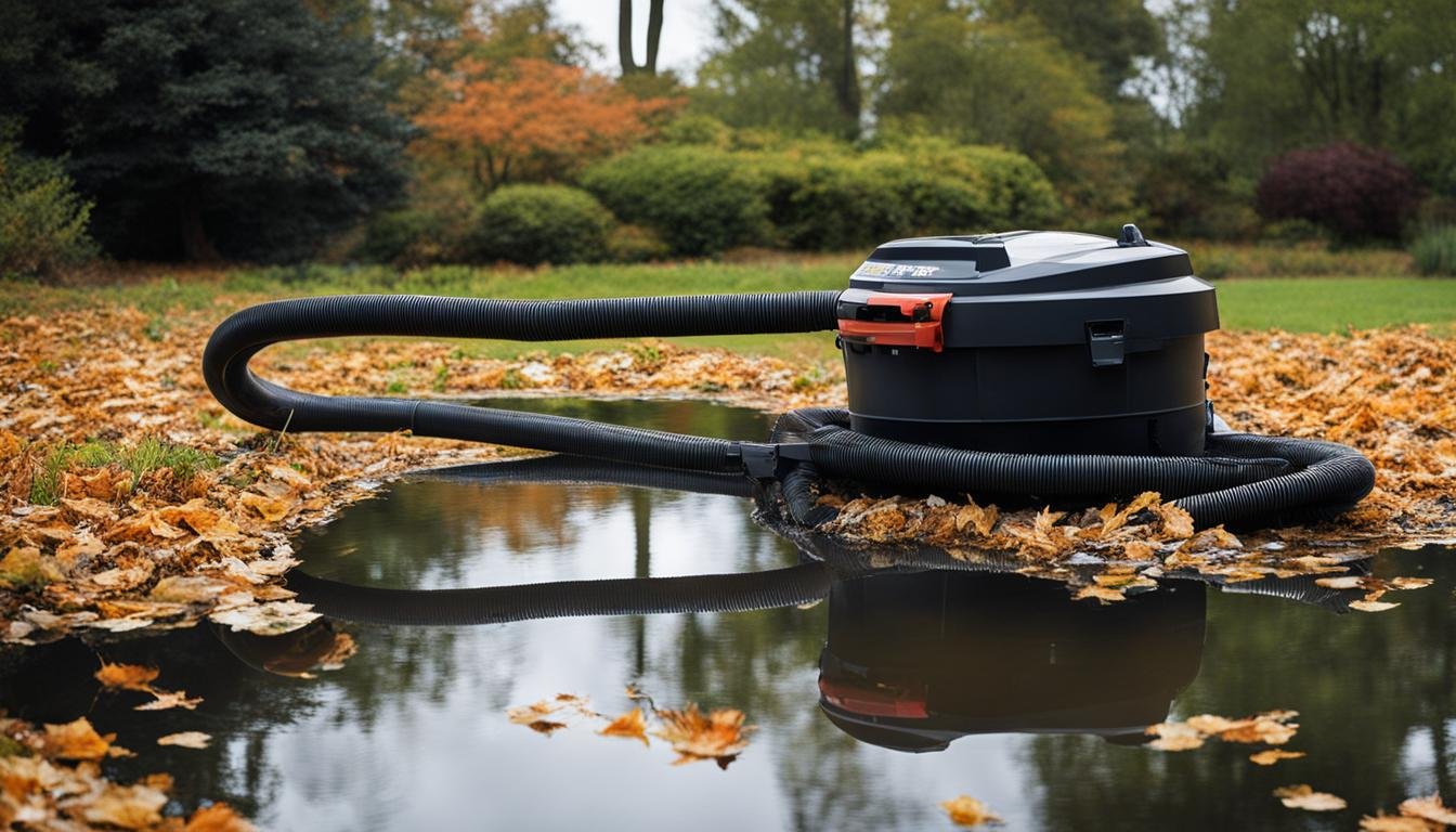how does a pond vacuum cleaner work
