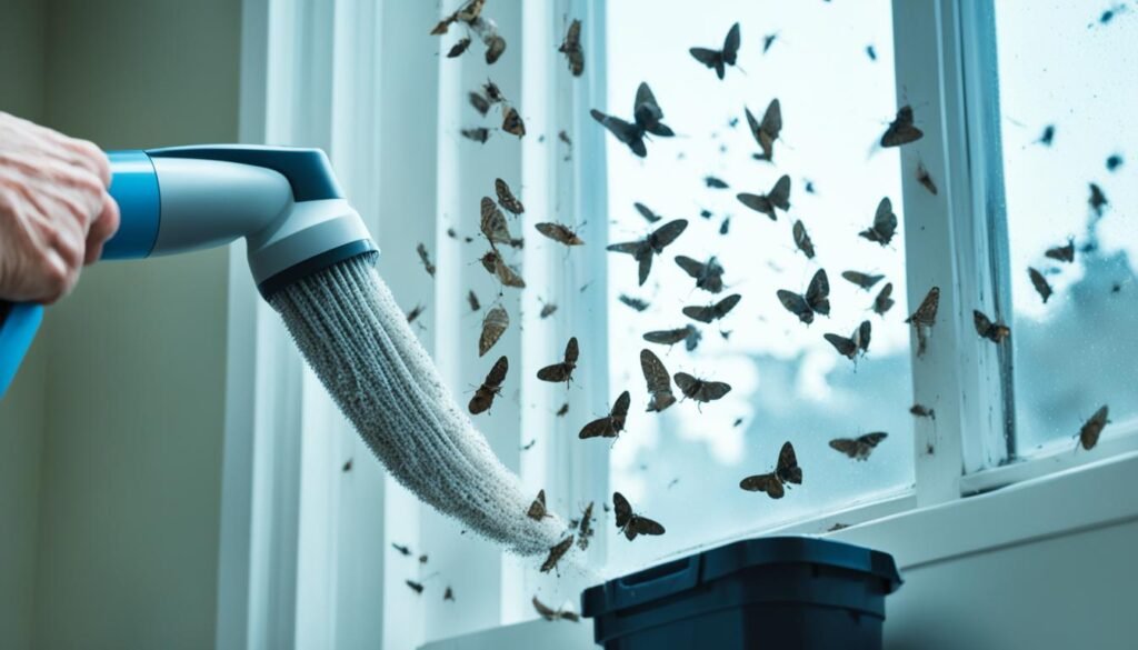 how to get rid of moths in vacuum cleaner