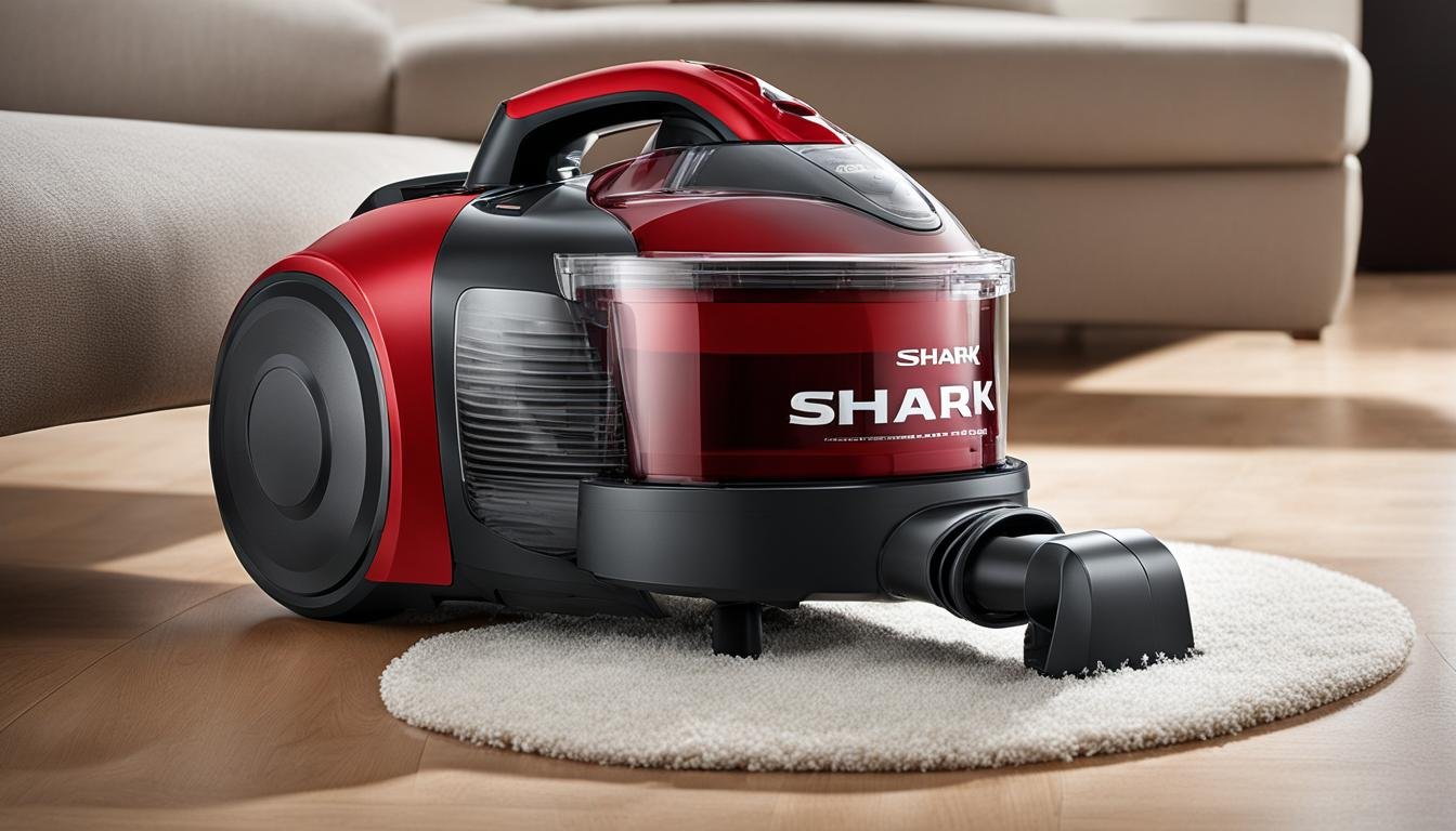 where do I find the model number on a shark vacuum cleaner