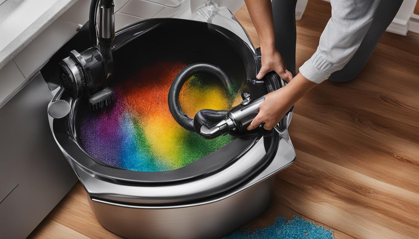 how much water do you put in a rainbow vacuum cleaner