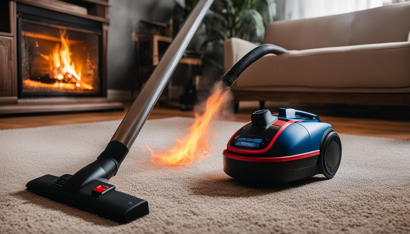 can a vacuum cleaner catch on fire