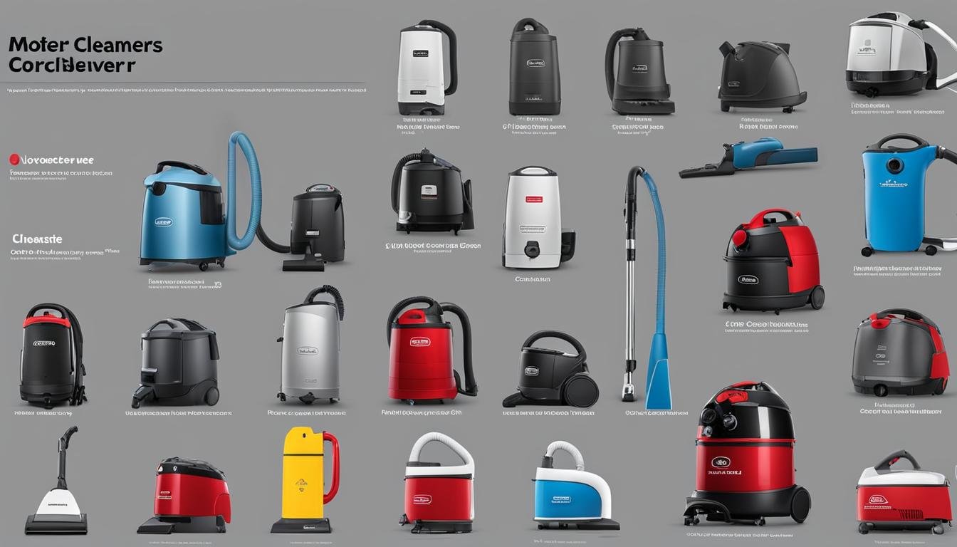 canister vacuum cleaner comparison chart