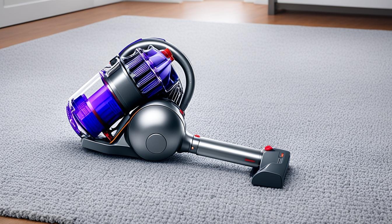 dyson vacuum is hard to push on carpet