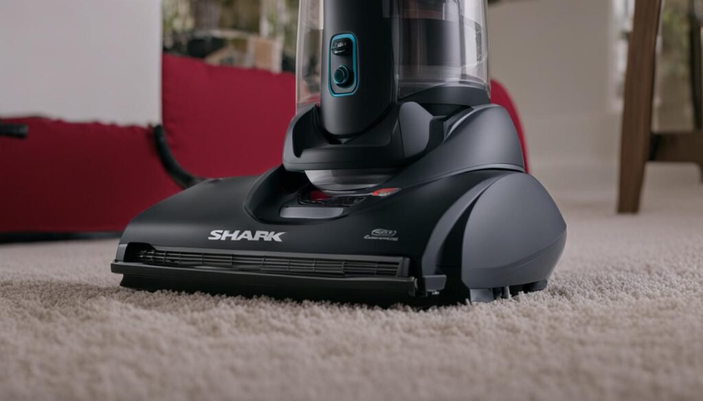 shark vacuum not staying on when upright