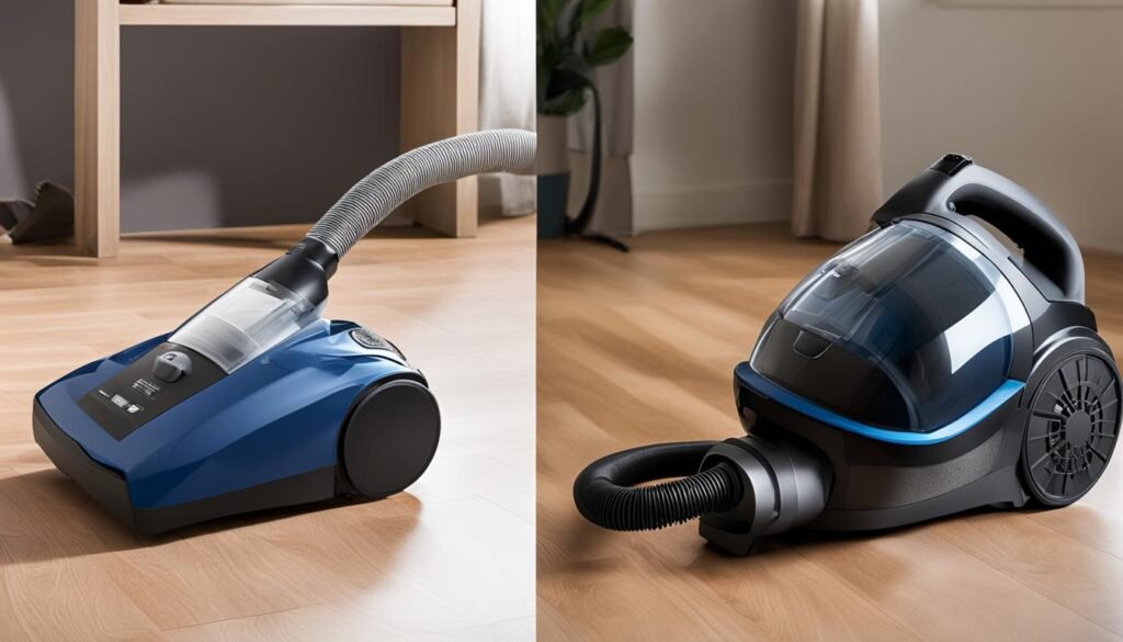 vacuum cleaner bagged vs bagless image