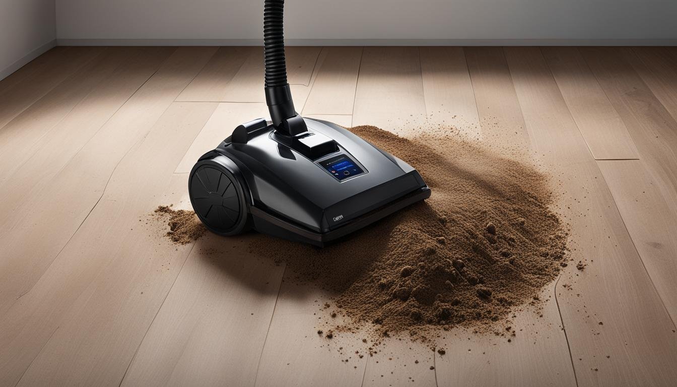 why is my vacuum spitting dirt debris out