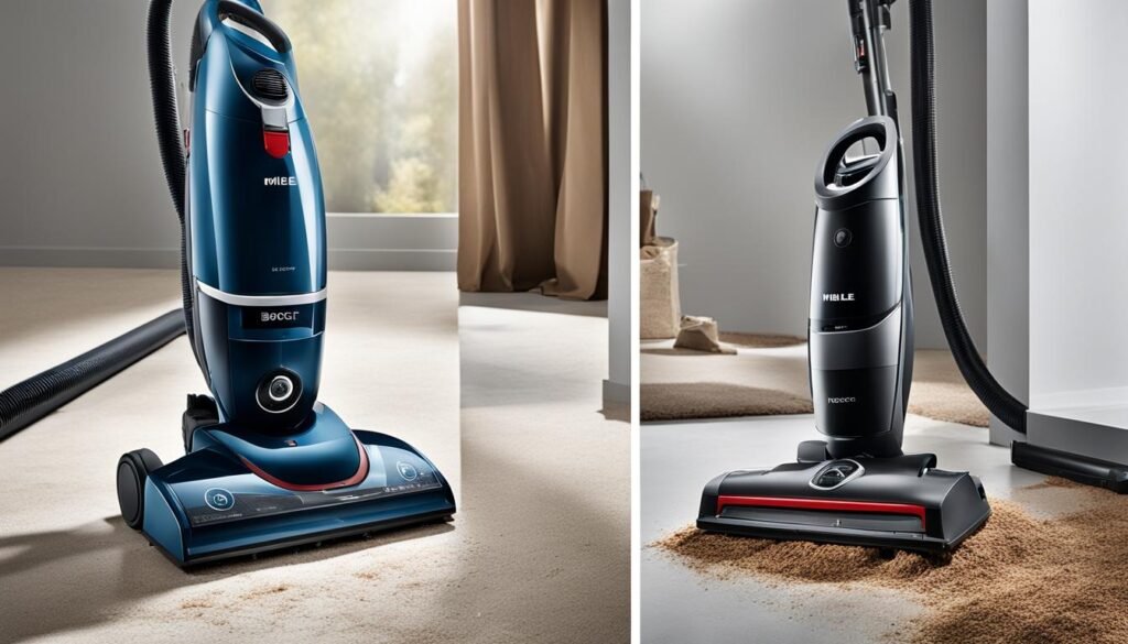 bosch vs miele vacuum cleaner features
